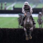 Nassalam jumping a fence in the Welsh Grand National at Chepstow
