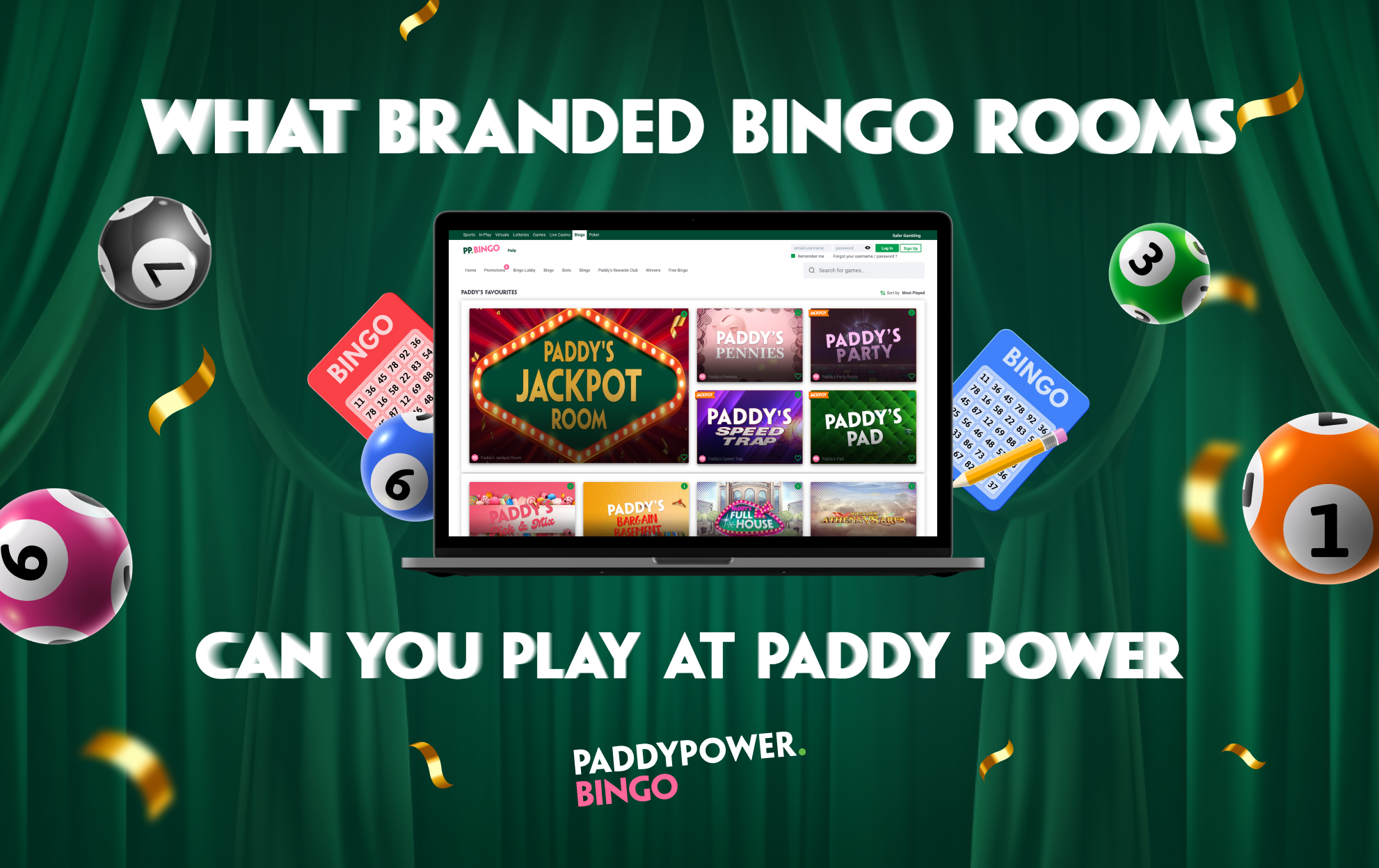 Branded Bingo Rooms You Can Play at Paddy Power