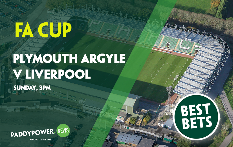 Plymouth v Liverpool Tips: Sunday’s best bets FA Cup bets feature a 66/1 long shot